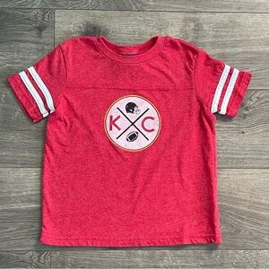 Bunker Kansas City KCMO Vintage Red 3T Toddler Football Jersey Tee Shirt